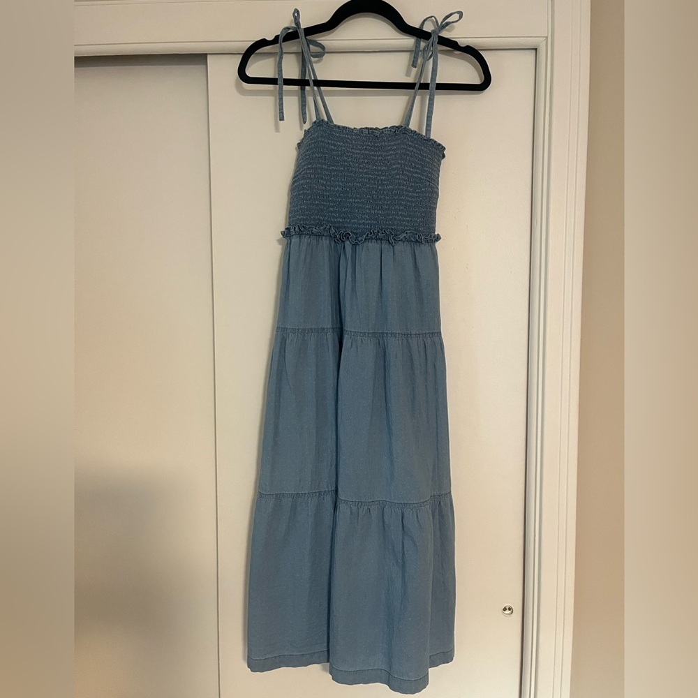 Madewell denim Smocked Dress